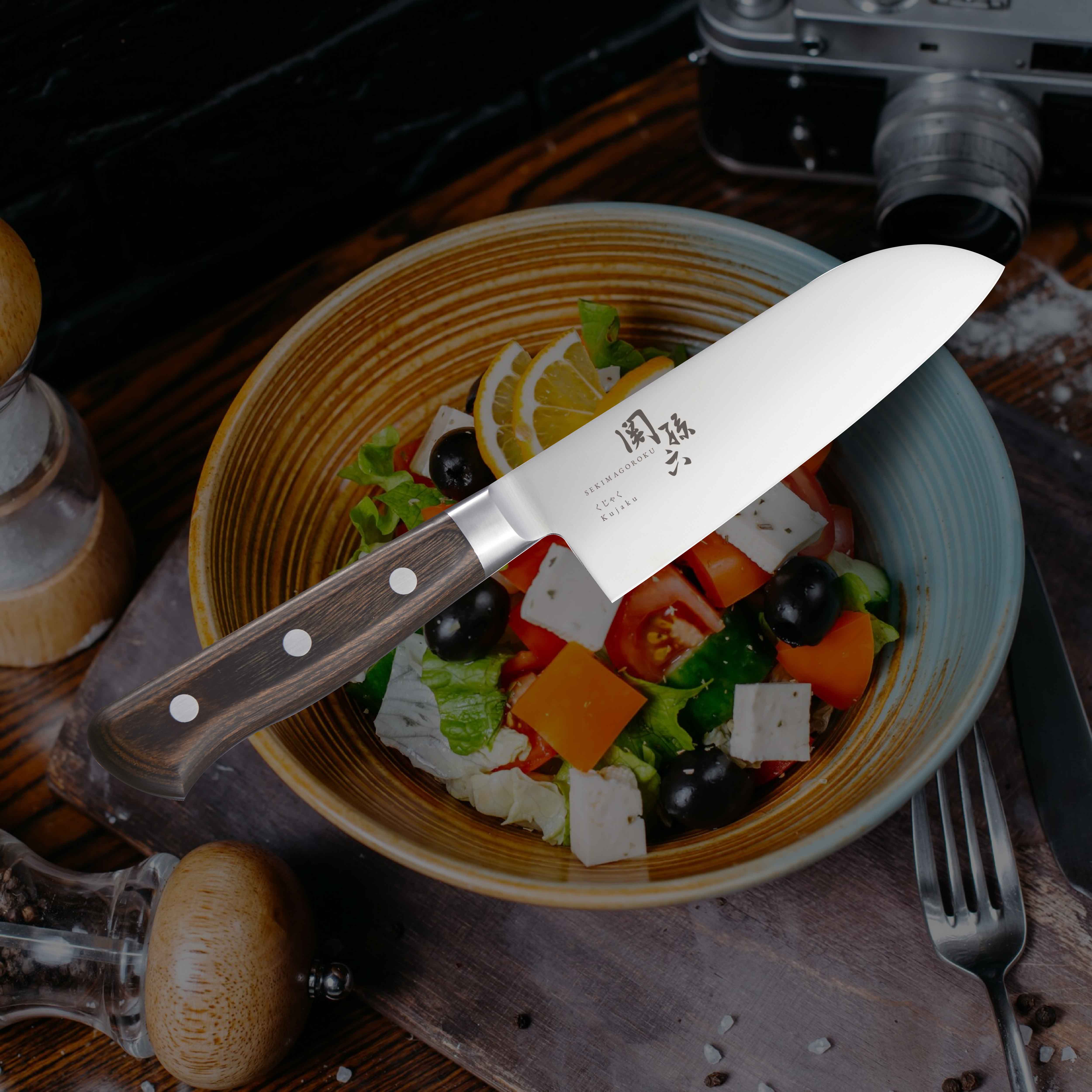 Kai Seki Magoroku Peacock Small Santoku 145mm