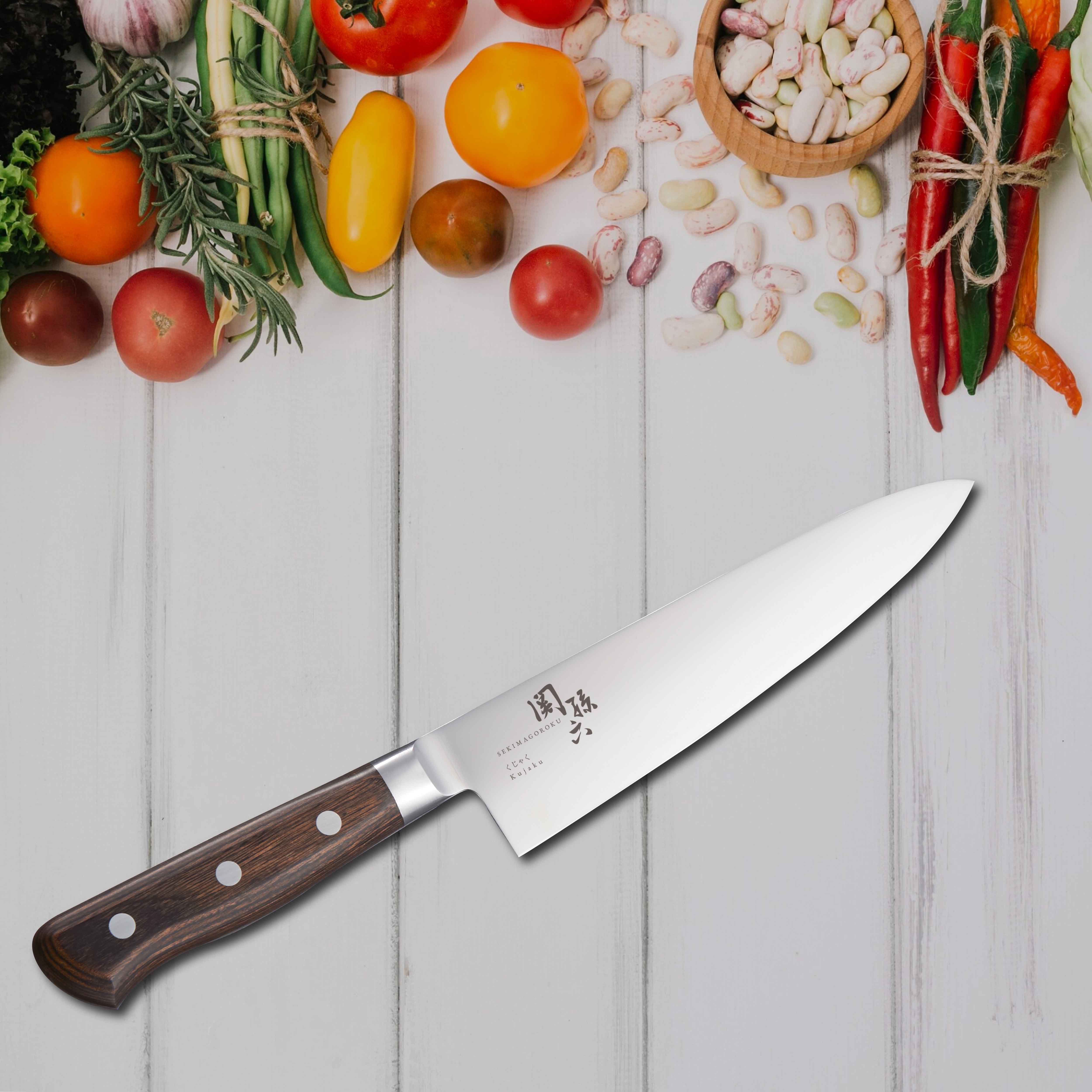 Kai Seki Magoroku Peacock Chef's Knife 180mm
