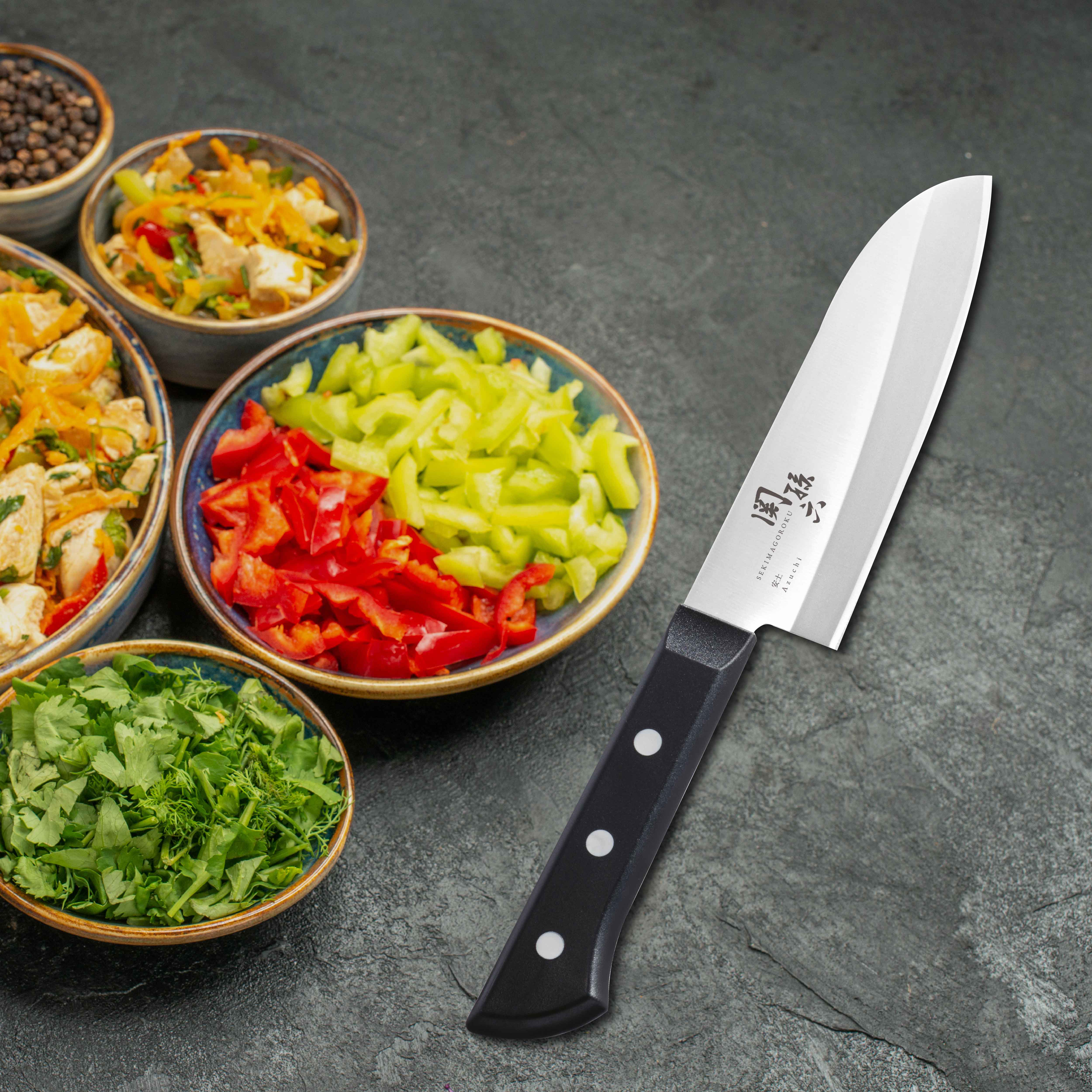 KAI Seki Magoroku Azuchi Santoku Knife 165mm #000AE5141