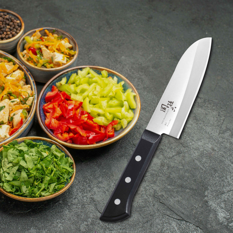 KAI Seki Magoroku Azuchi Santoku Knife 165mm #000AE5141