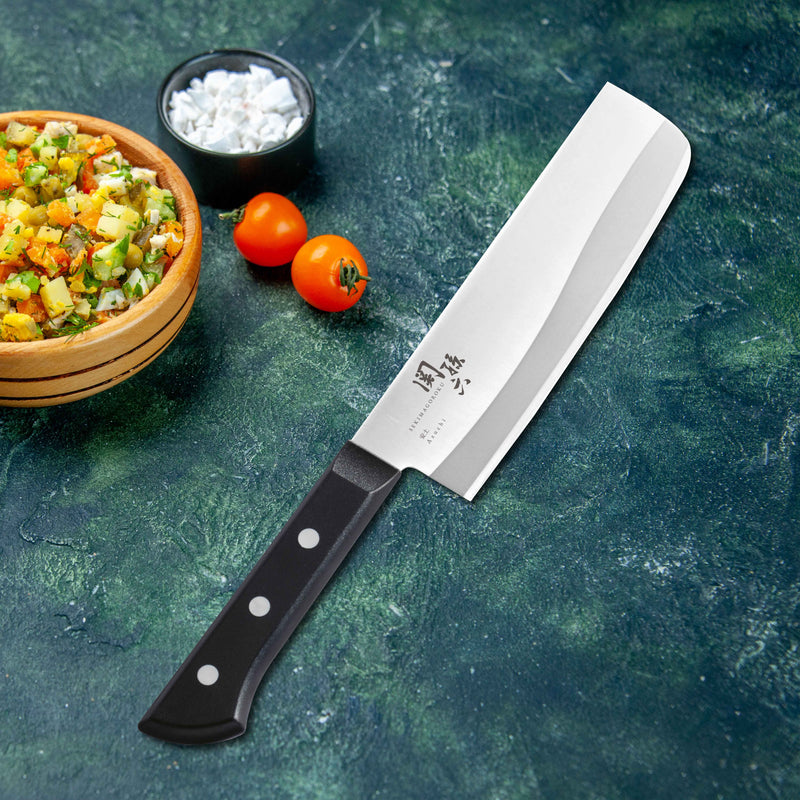 Kai Seki Magoroku Azuchi Nakiri knife 6.5" (000AE5145)