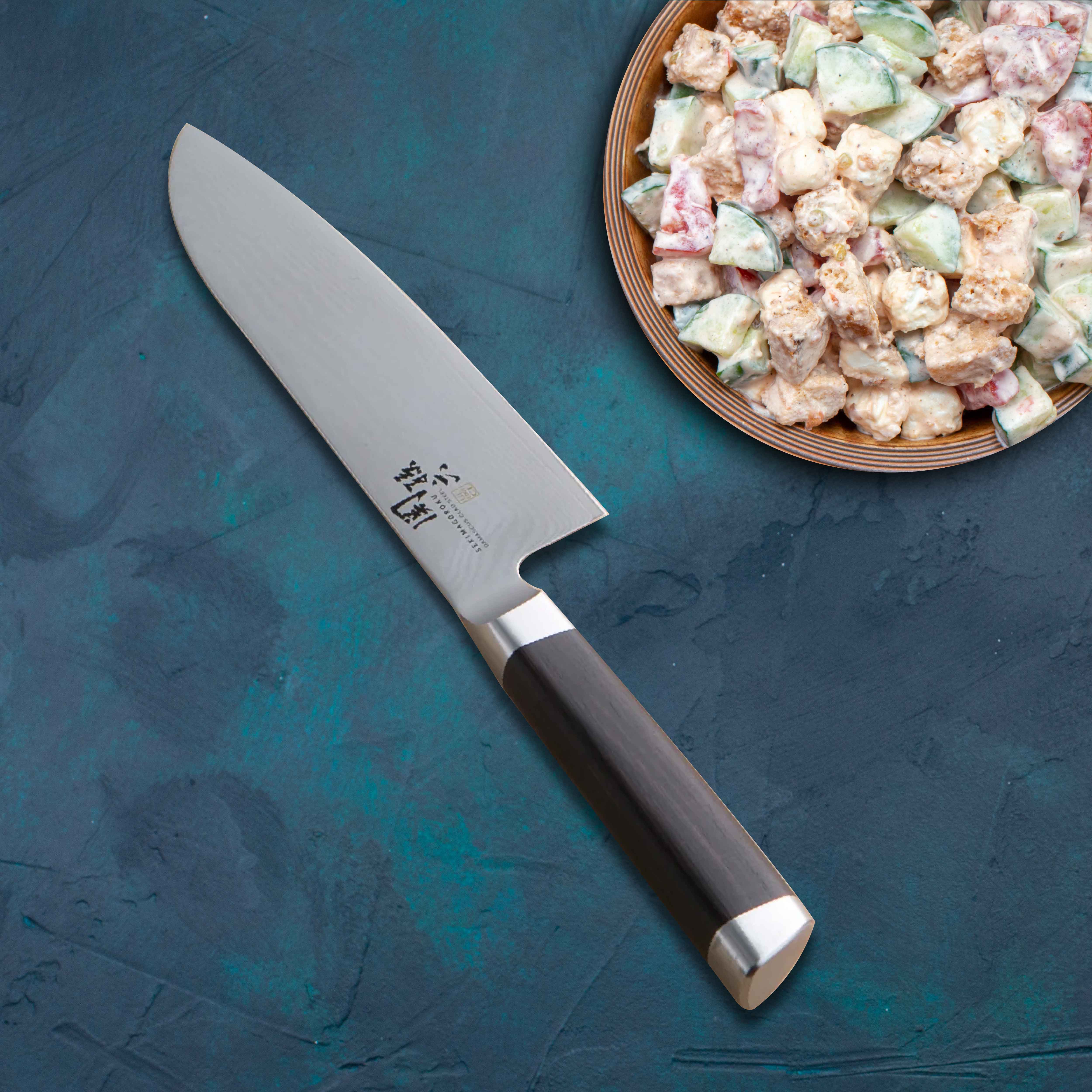 Kai Seki Magoroku Damascus Santoku Knife 6.5" (000AE5200)