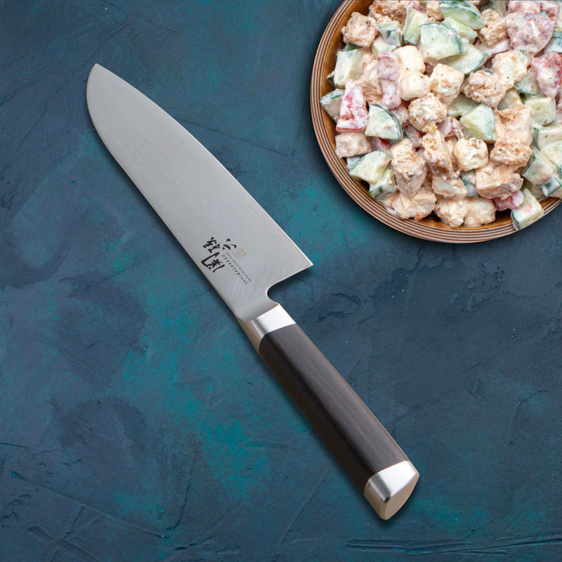 Kai Seki Magoroku Damascus Santoku Knife 6.5" (000AE5200)