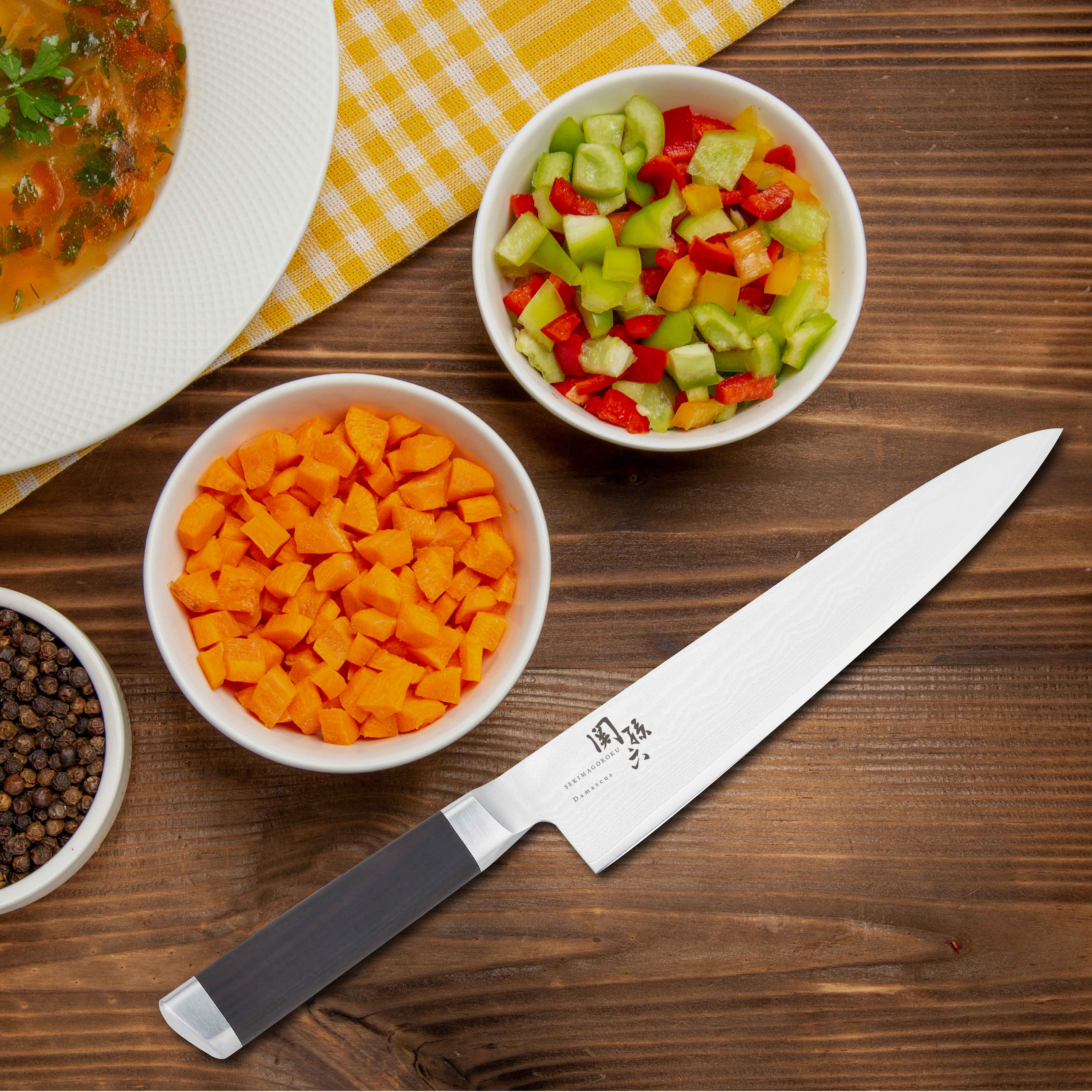 KAI Seki Magoroku Damascus Gyuto Chef's Knife 8" (210mm) (000AE5205)