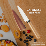 Kai Premium Japanese Fruit Knife with Cherry Wood Handle