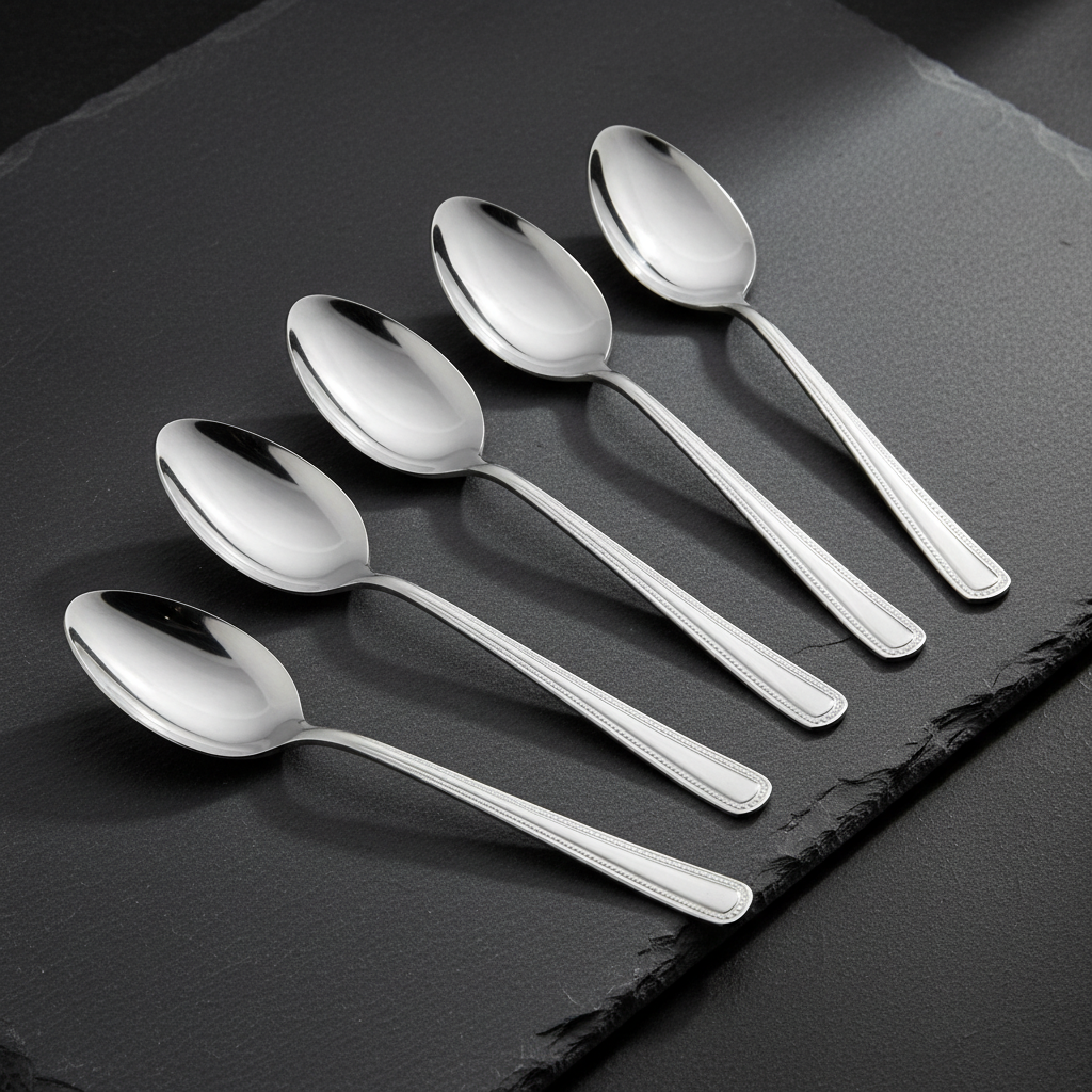 KAI New Comet Dessert Spoon (Set of 6) Made in Japan (000FA0702)