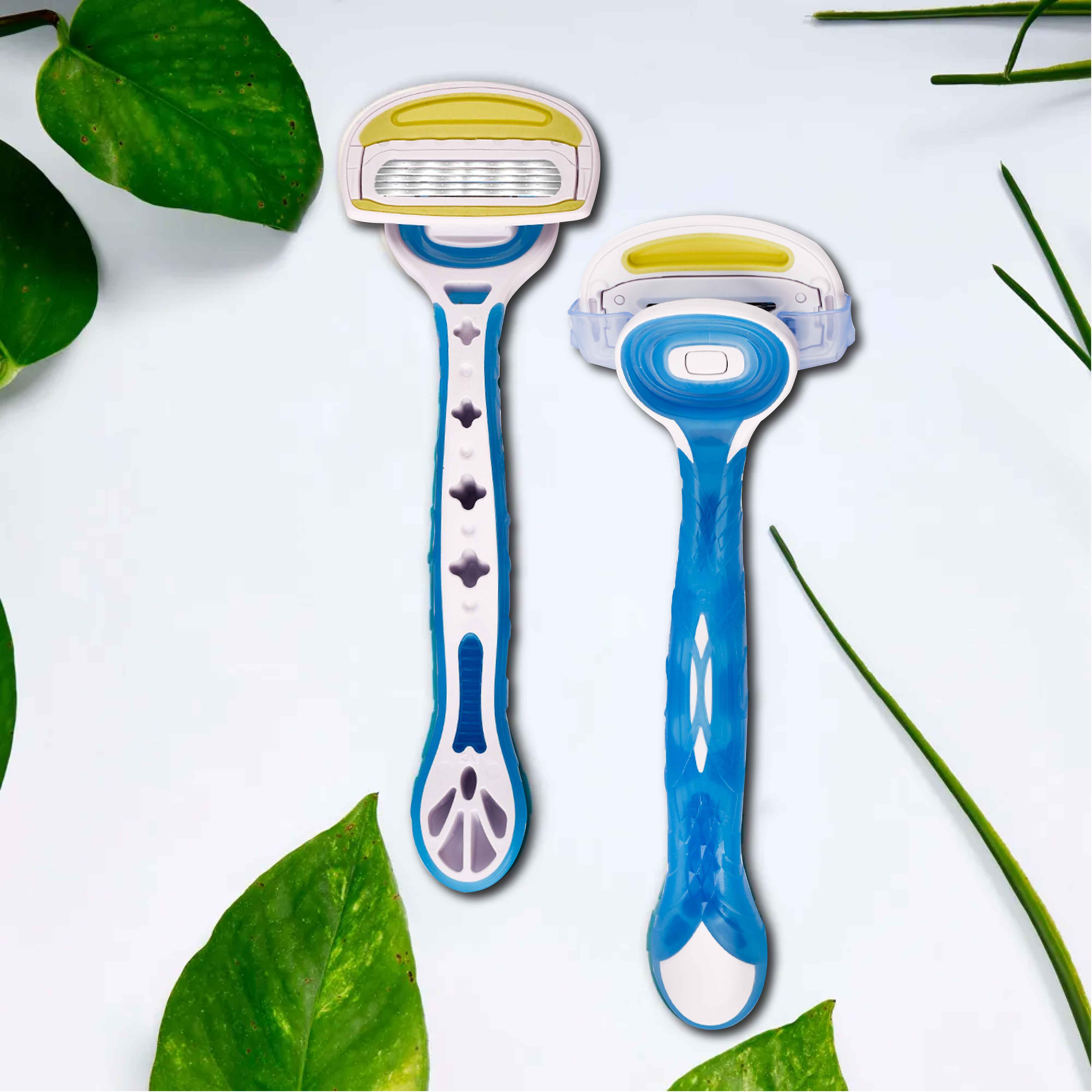 Kai K5 Ease Women Body Razor with Argan Oil Strip (Pack of 3)