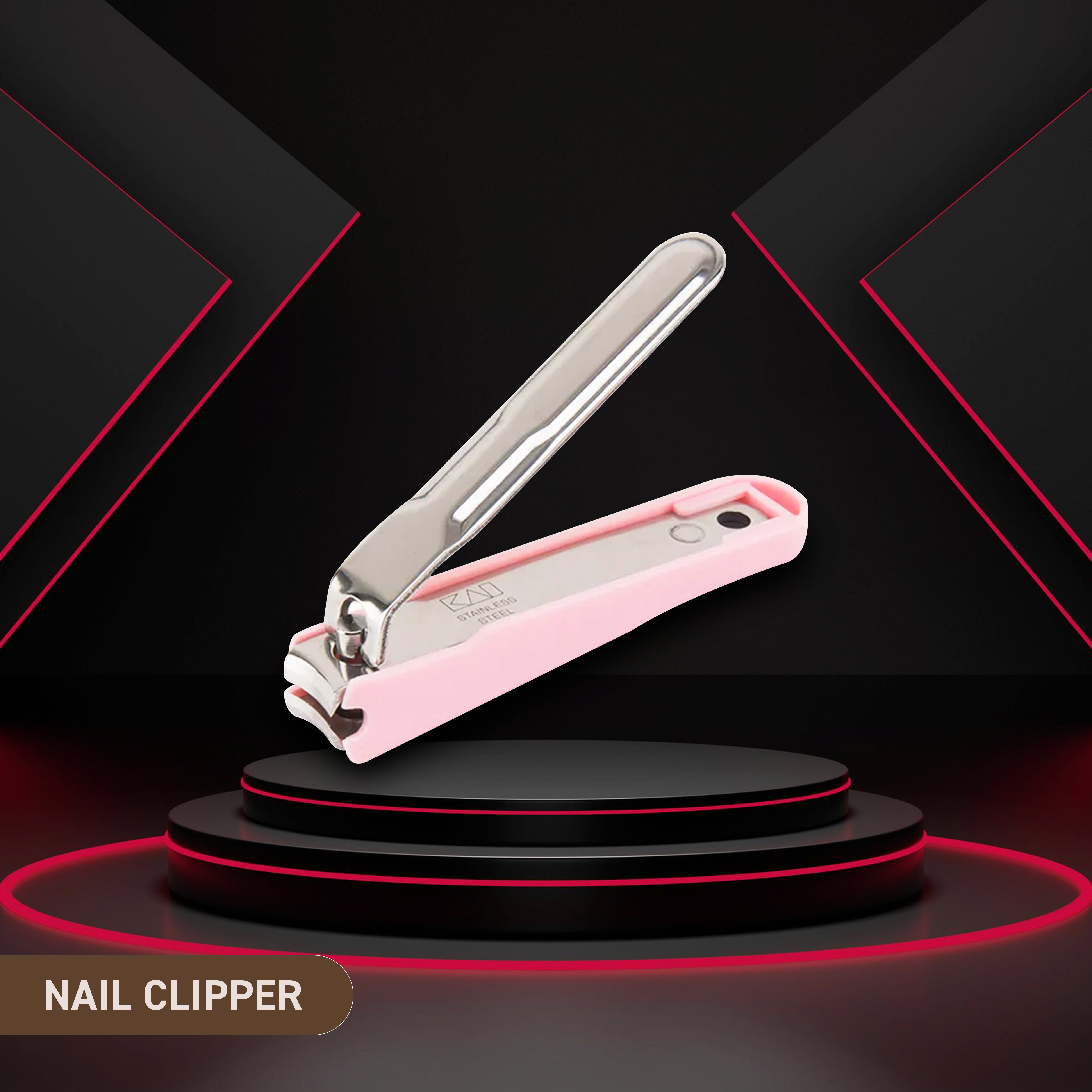 Kai Tsumekiri Nail Clipper Stainless Steel- Small (Pink)