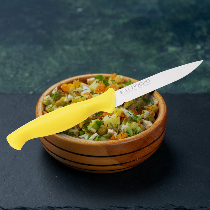 Kai Kitchen Knife Short, Yellow