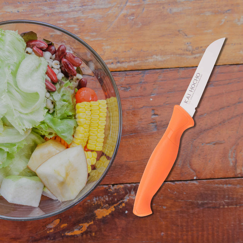 Kai Hocho Vegetable Knife Short Orange