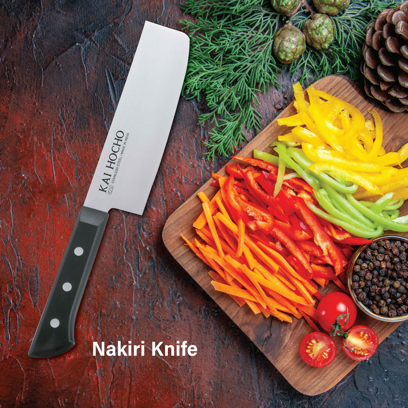 Kai Hocho Premium Nakiri Kitchen Knife for Chopping, Dicing and Mincing