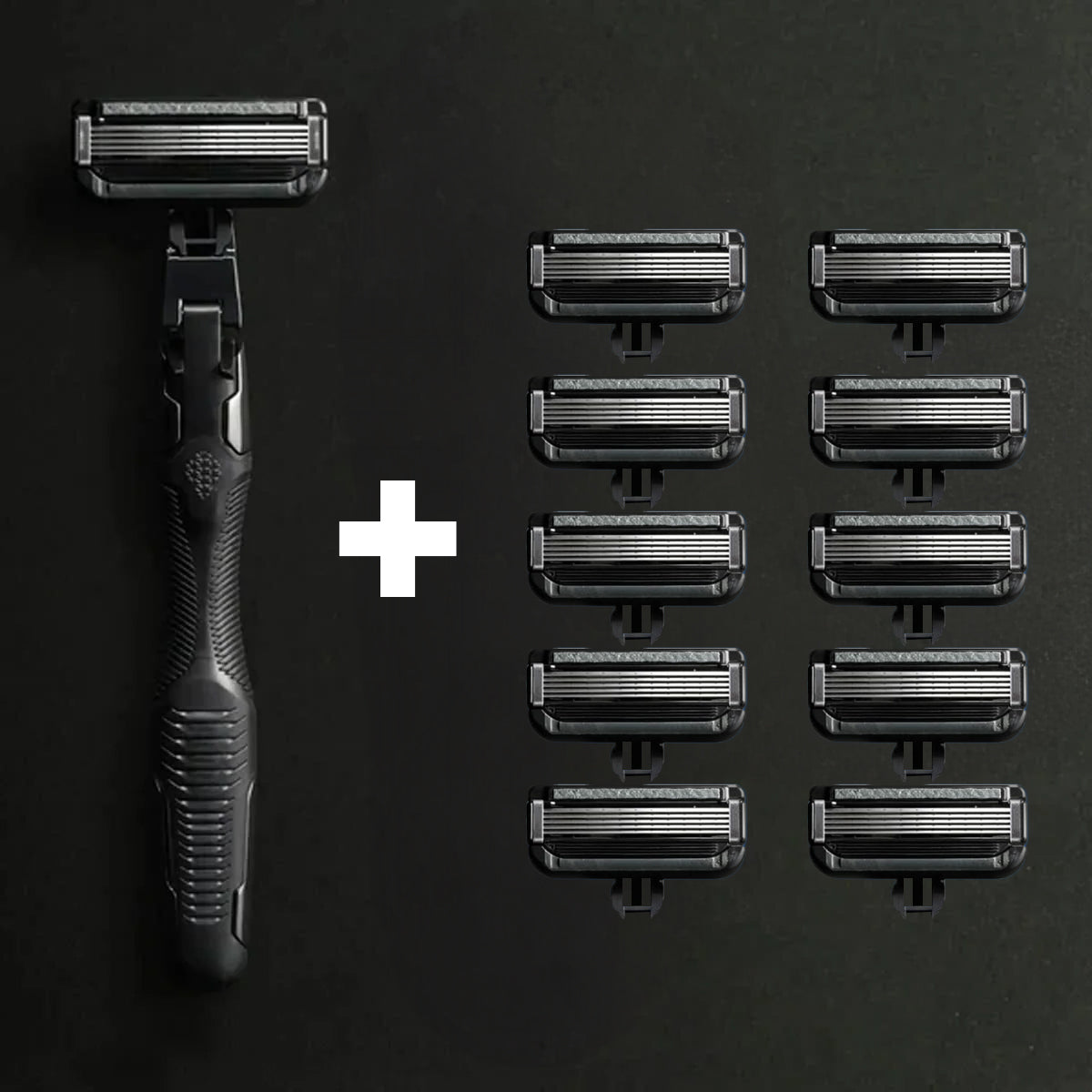 KAI Auger 5-Blade Razor Pack (1 Razor + 10 Cartridges)