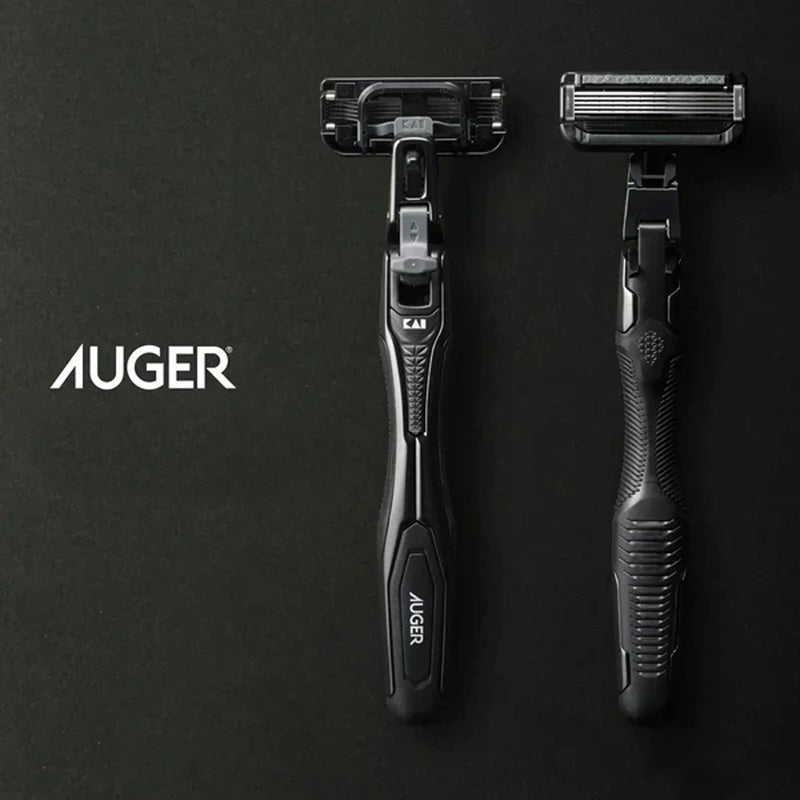 KAI Auger 5-Blade Razor Pack (1 Razor + 10 Cartridges)