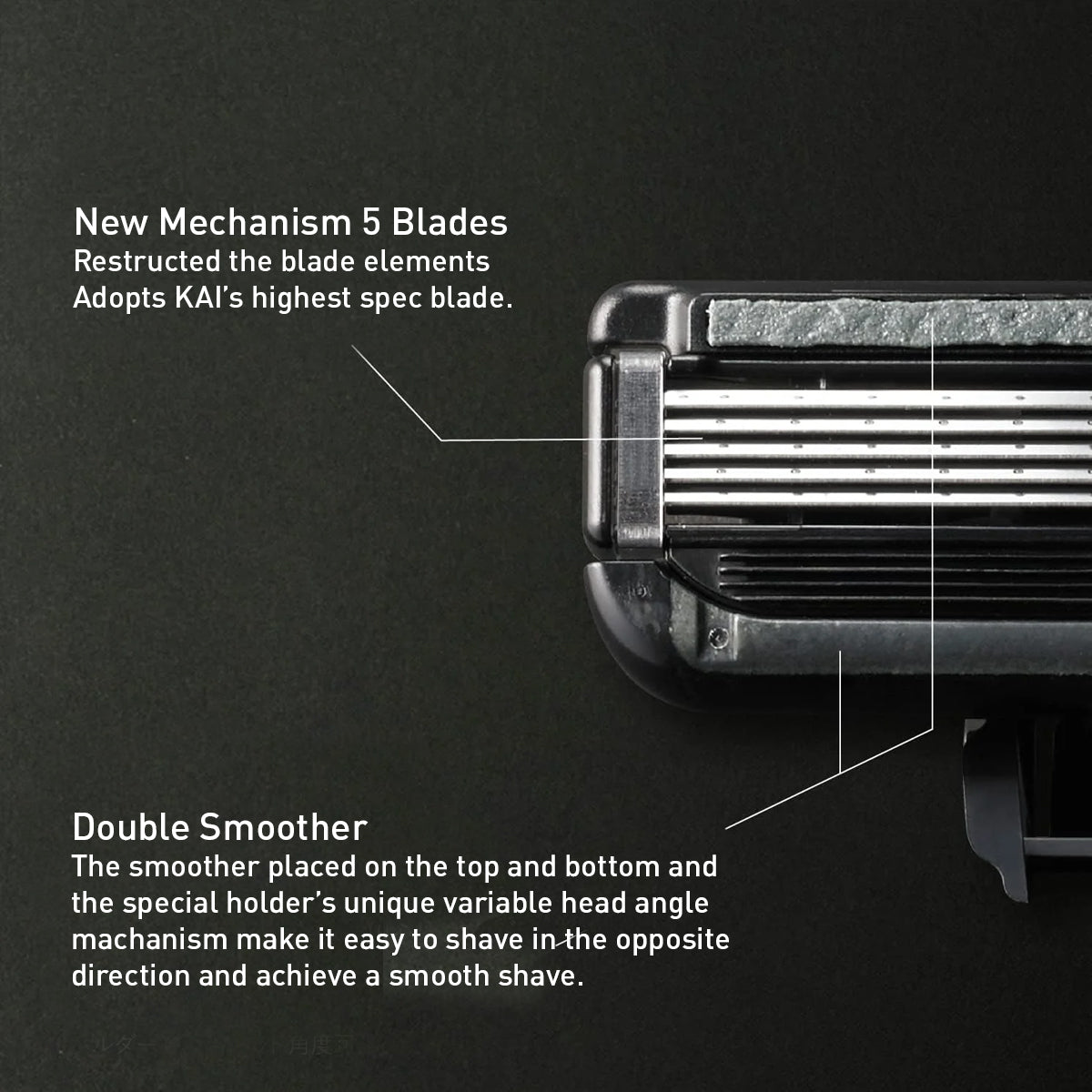 KAI Auger 5-Blade Razor Pack (1 Razor + 10 Cartridges)