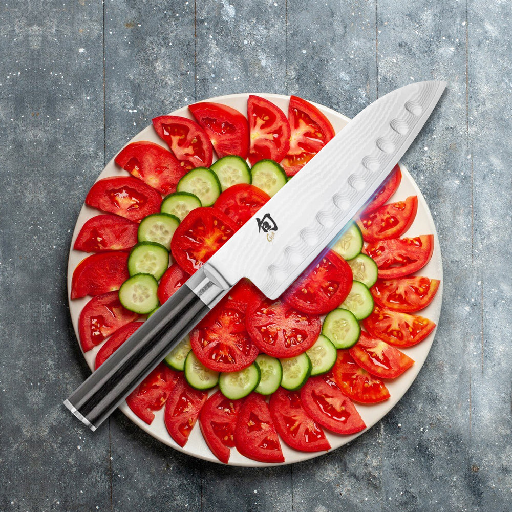 Shun Classic Left-Handed Santoku Knife 7" (DM0718L)