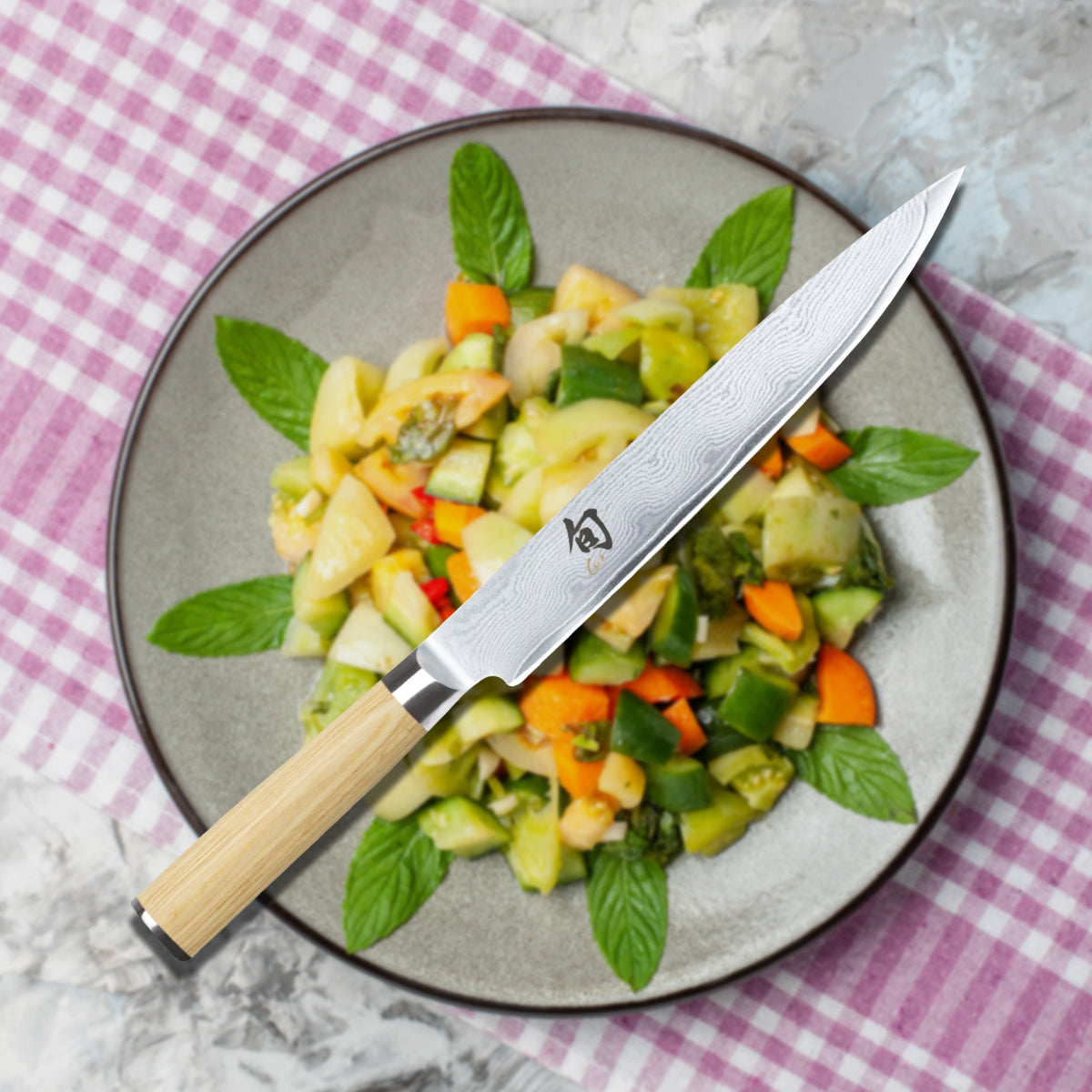 KAI Shun Classic Slicing Knife 9" (DM-0704W)
