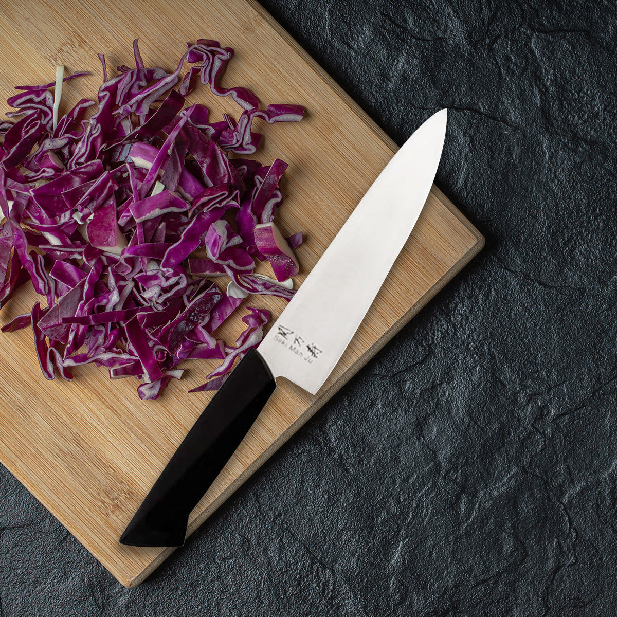Kai Seki Manju Chef Knife - V, Silver