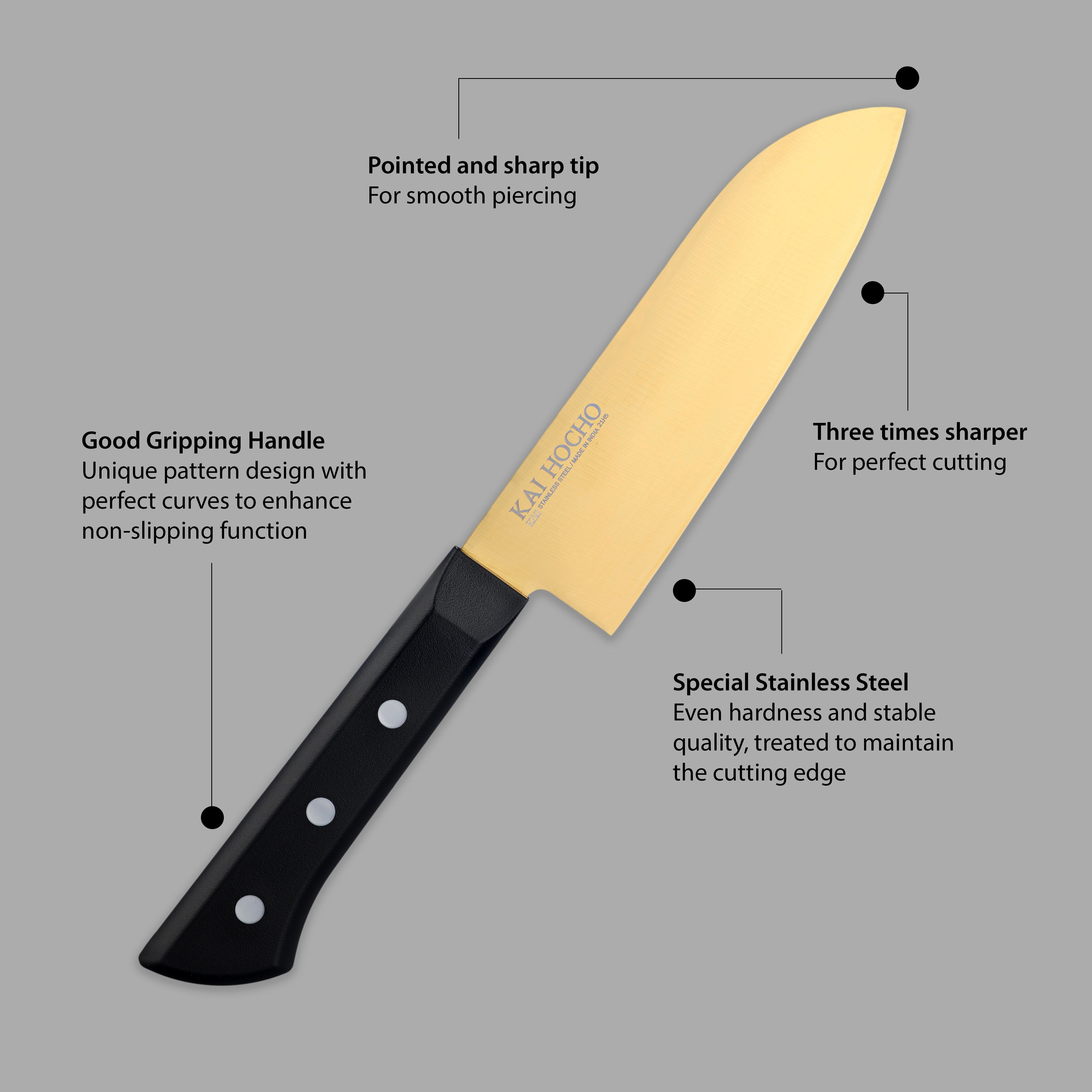 Kai Luxury Series Santoku Knife Gold (000IN9029)