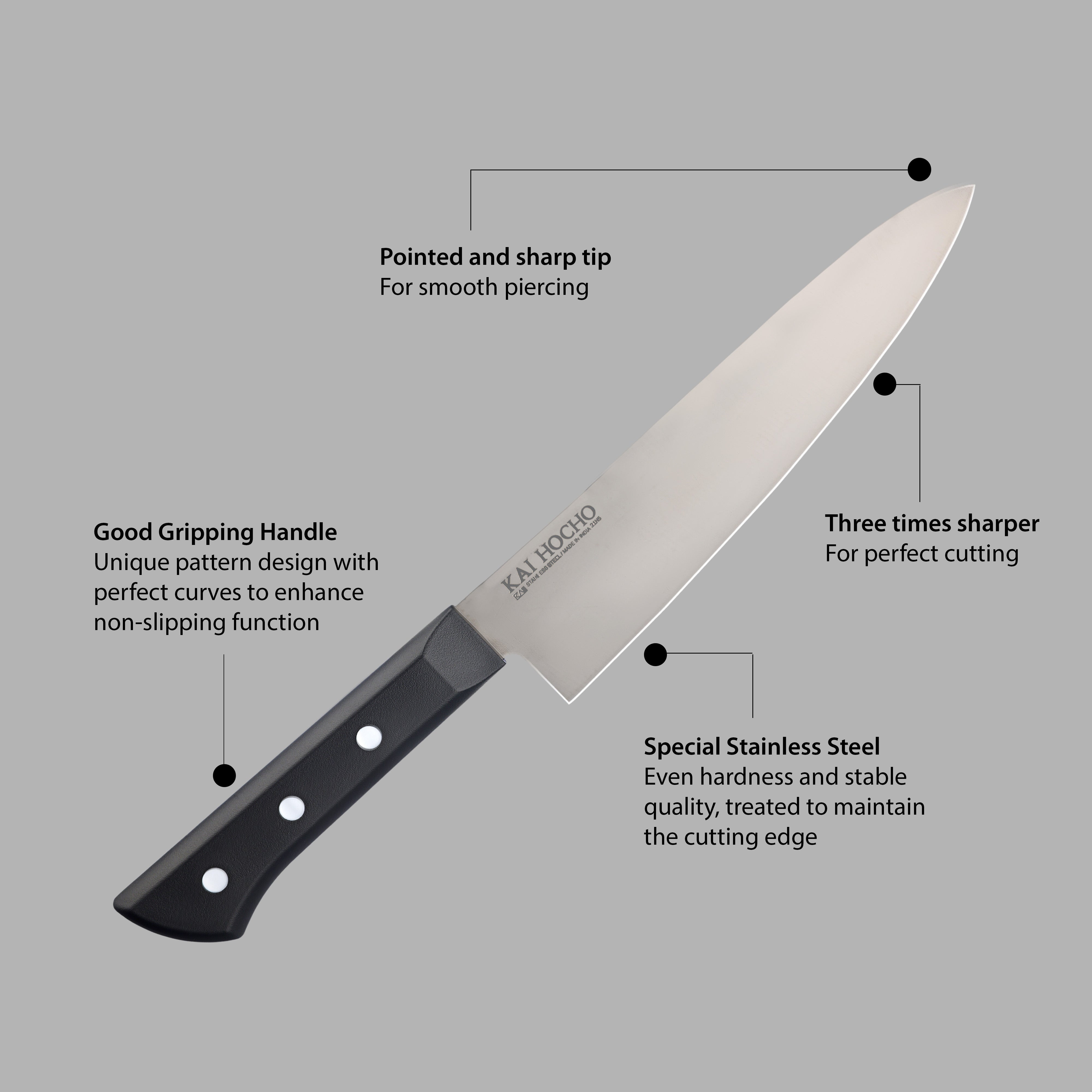 Kai Luxury Series Chef Knife Black (7.36") (000IN9024)
