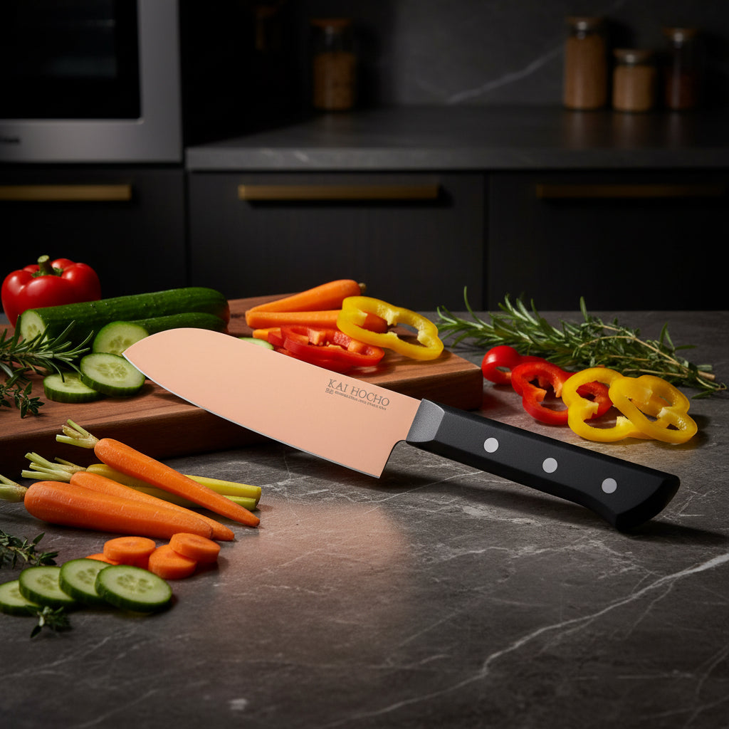 Kai Luxury Series Santoku Knife Rose Gold (000IN9010)