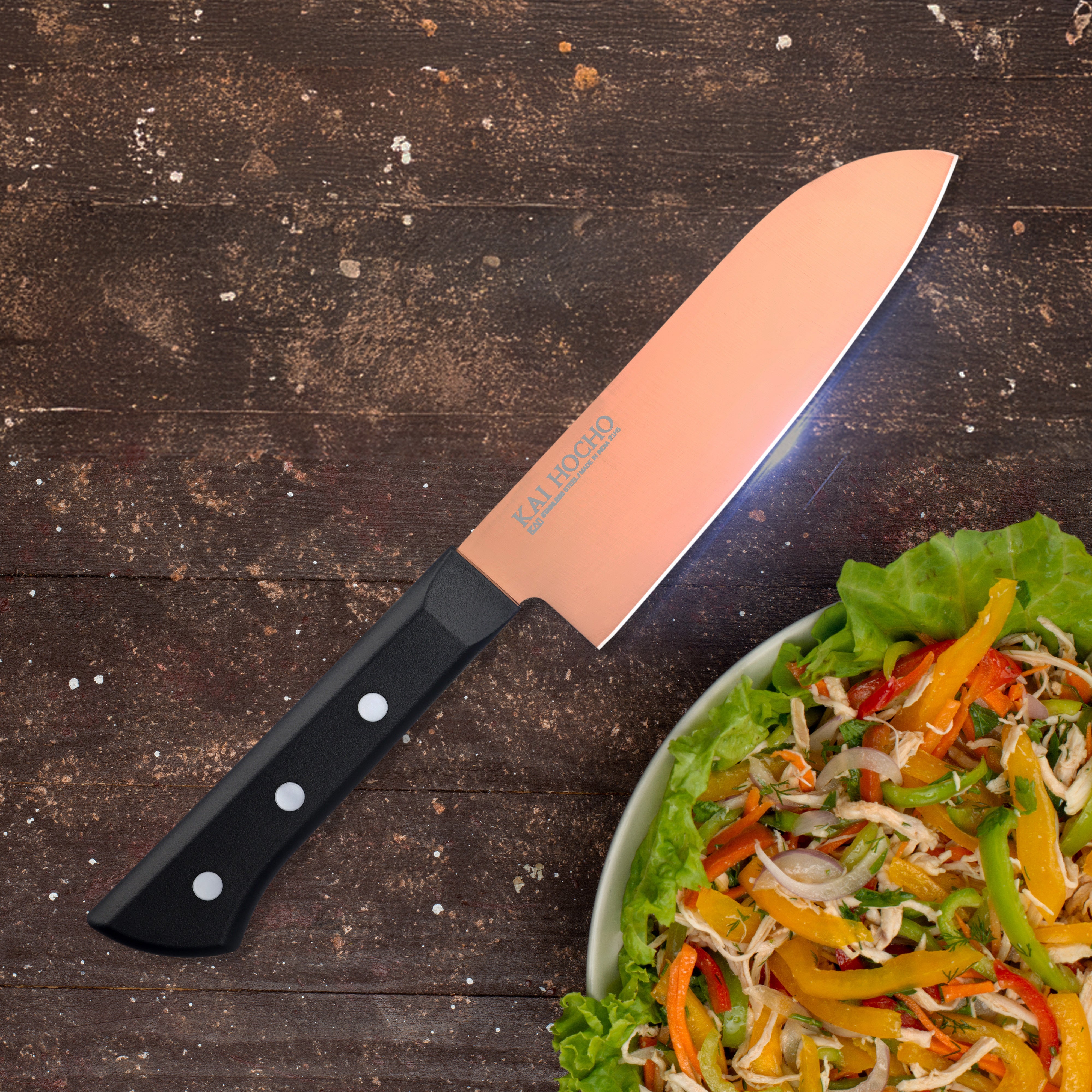 Kai Luxury Series Santoku Knife Rose Gold - Small (000IN9031)