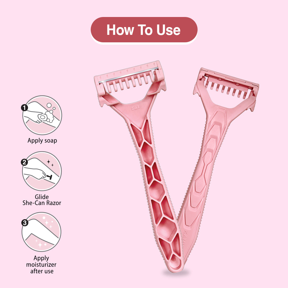 Kai She Can Body Razor For Women, Pack of 6