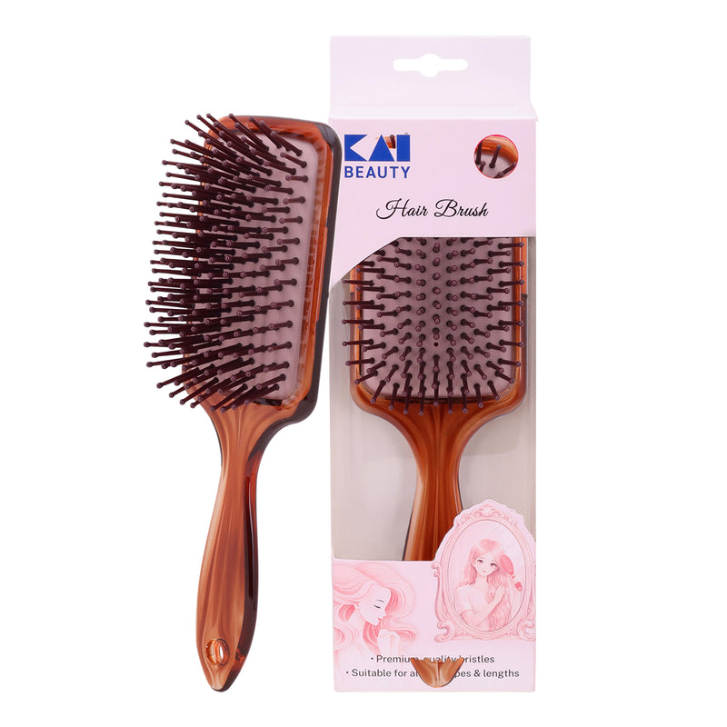 KAI Air Cushion Paddle Brush (Medium)-Brown