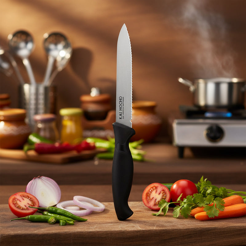 Kai Vegetable Knife Black