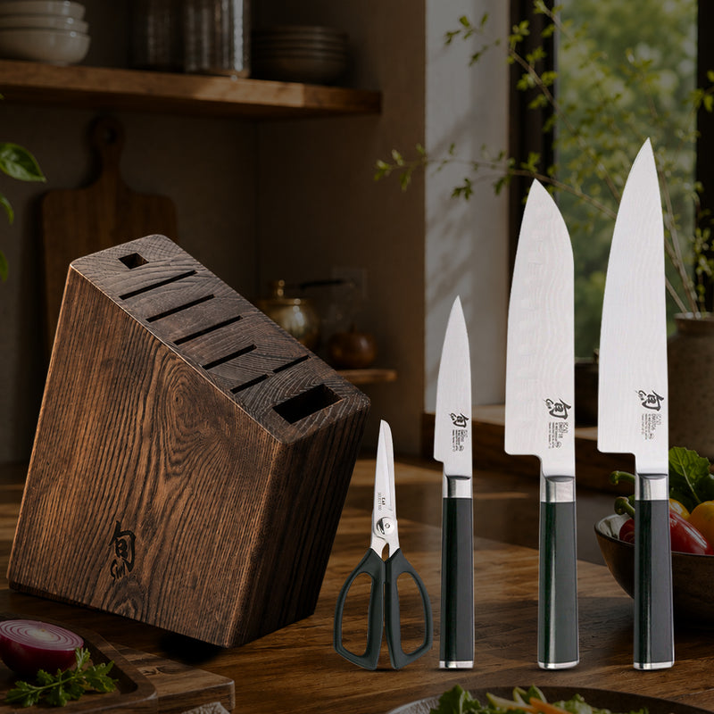 KAI Shun Classic 5 Pc Knife Kanso Block Gift Set