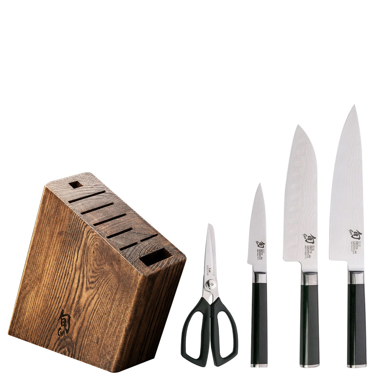 KAI Shun Classic 5 Pc Knife Kanso Block Gift Set