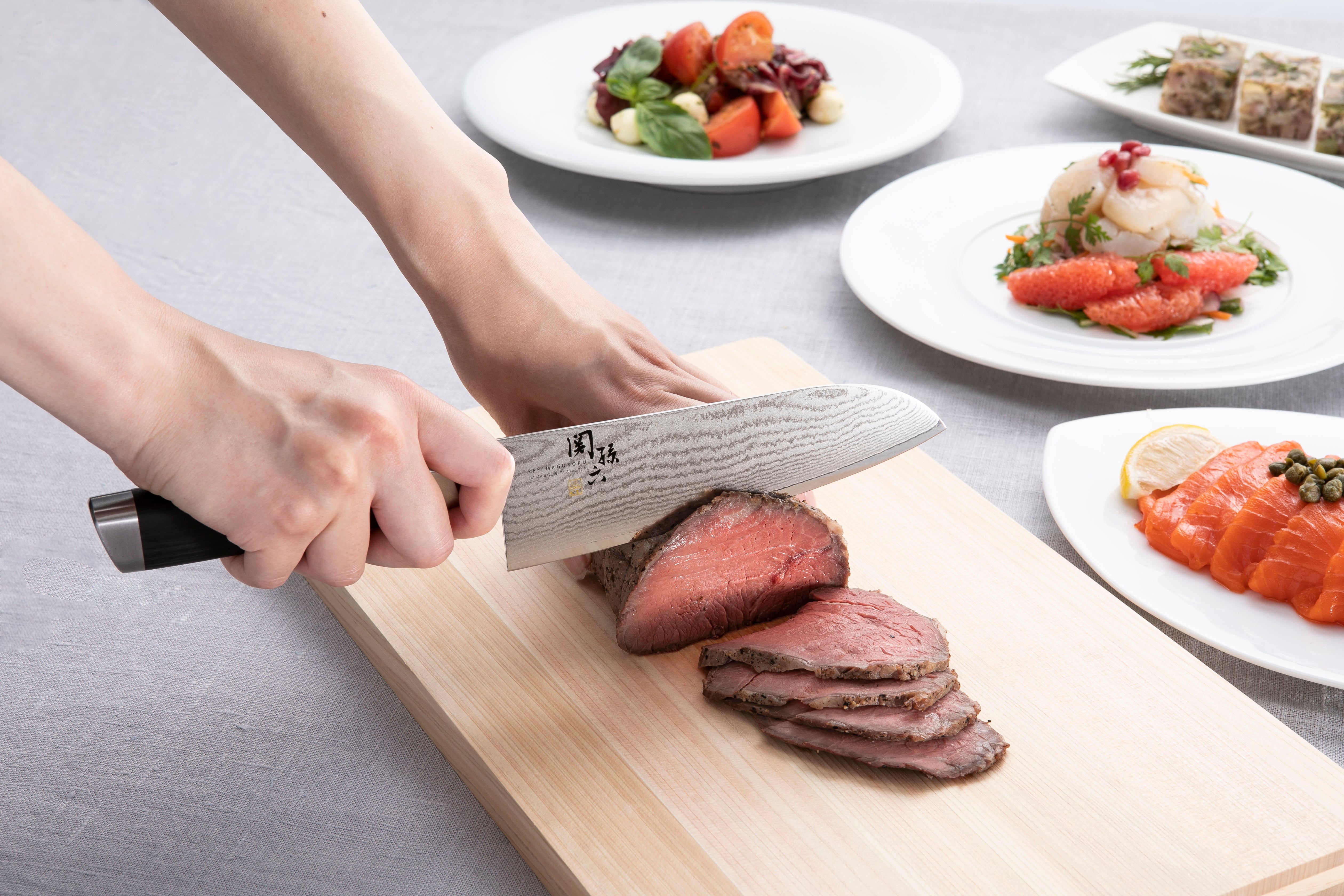 Kai Seki Magoroku Damascus Santoku Knife 6.5" (000AE5200)