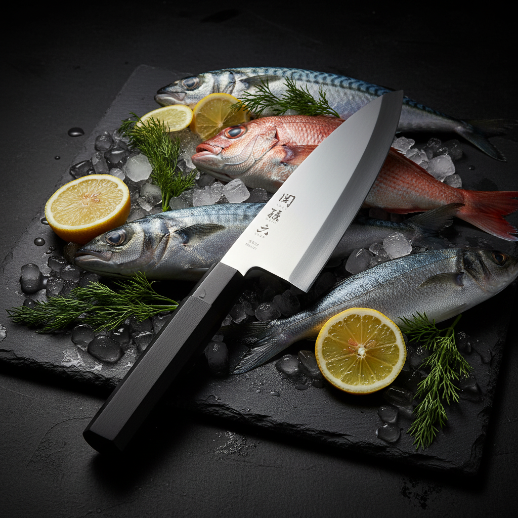 kai Seki Magoroku Kinju ST Japanese Deba Knife 180mm (AK-1103)