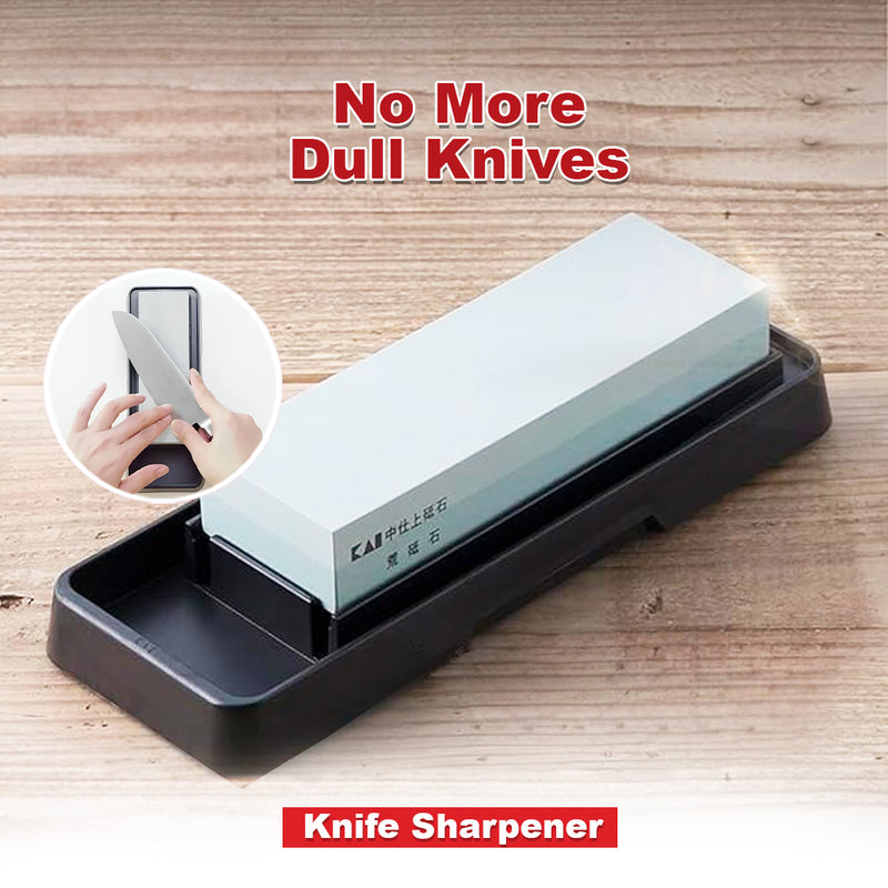 Kai Knife Sharpening Combination Whetstone Set 400-1000 Series