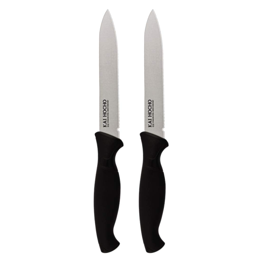 Kai Stainless Steel Kitchen Knife, 2 Pieces (Black)