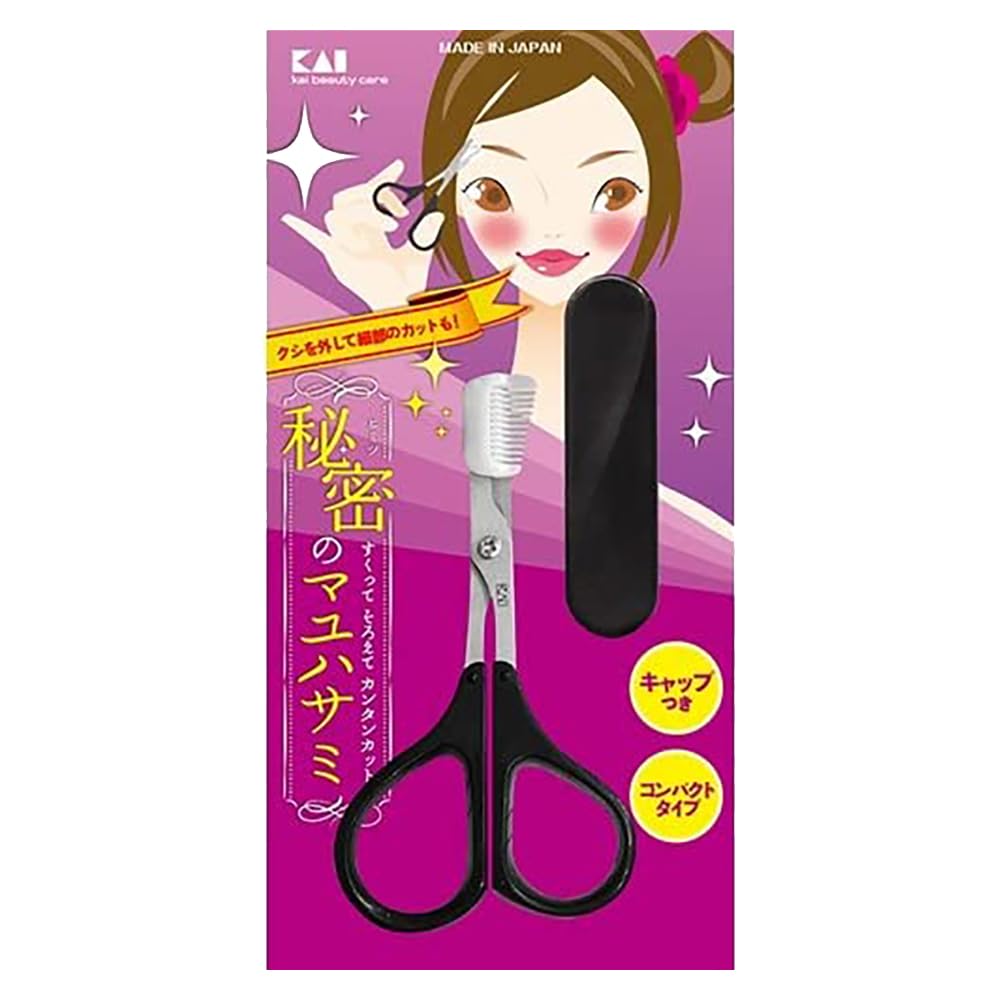 Kai Eyebrow Scissor With Compact Comb