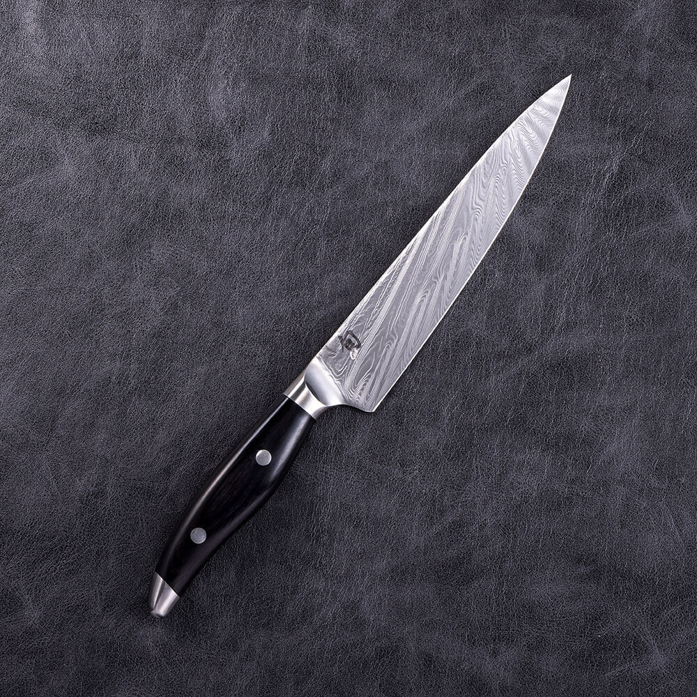 KAI Shun Nagare Knife (Black) Set of 3 (Chef, Utility and Santoku Knife)