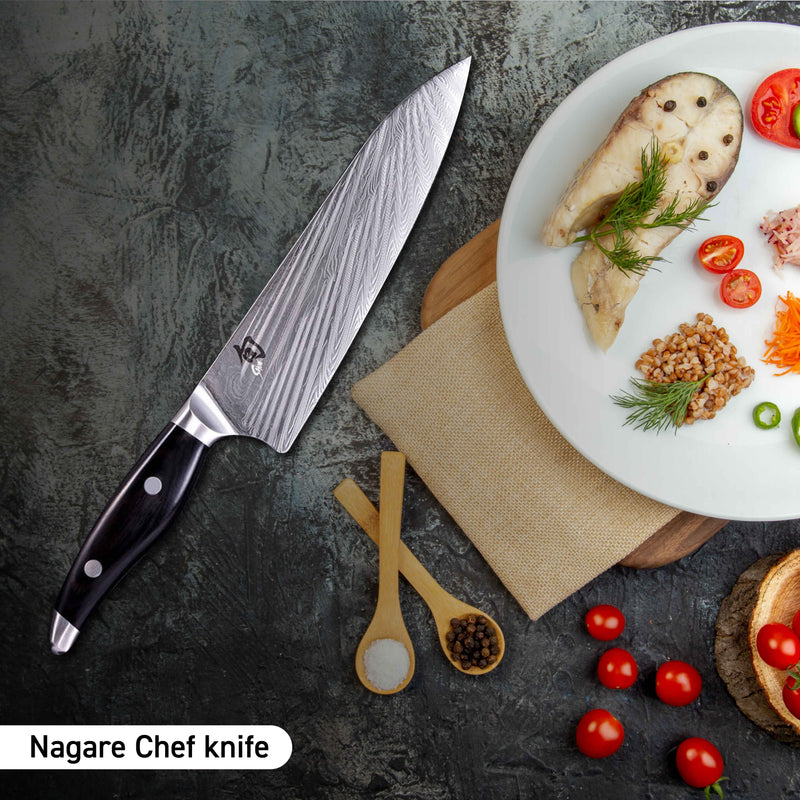 KAI Shun Nagare Black Chefs 8" (Version Black) (NDC0706S)