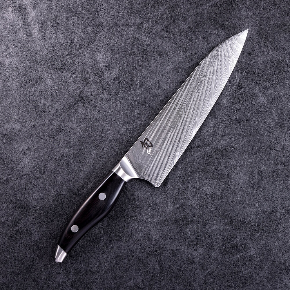KAI Shun Nagare Knife (Black) Set of 3 (Chef, Utility and Santoku Knife)