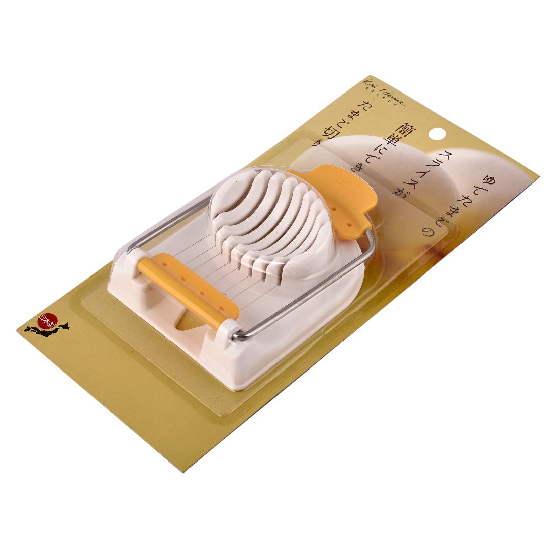 Kai Japan Stainless Steel Egg Slicer, White & Yellow