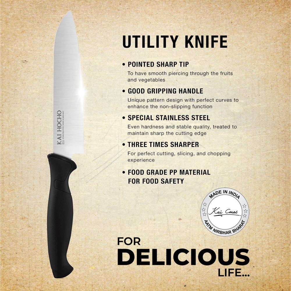 Kai Hocho Premium Petty Knife + Utility (M) Knife Set (Pack of 2)