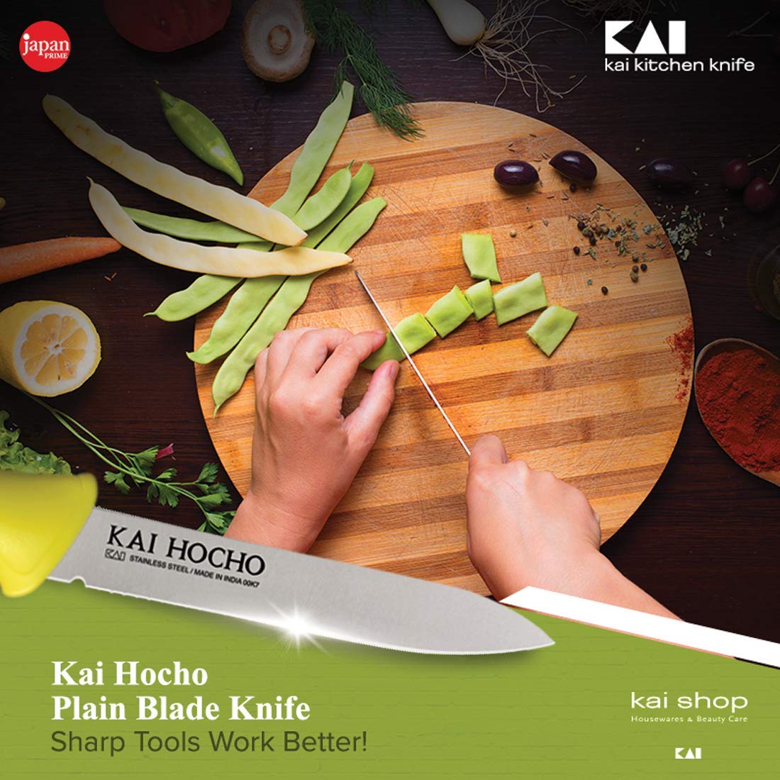Kai Hocho Kitchen Knife, Pack of 5 (Plain Knife)
