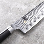 Shun Classic Santoku Knife with Granton Blade, 5.5", [DM0740]