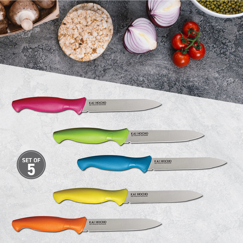 Kai Hocho Kitchen Knife, Pack of 5 (Plain Knife)