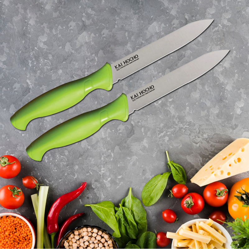 Kai Hocho Green Knife (Combo)