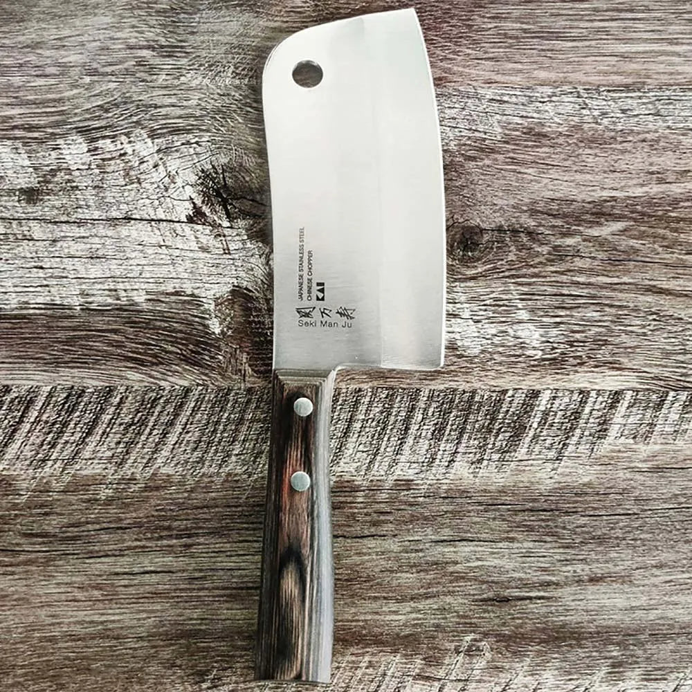 Kai Japanese Stainless Steel Chinese Chopper (6.69 Inch) - For Chef/Kitchen/Meat/Butcher/Chopping