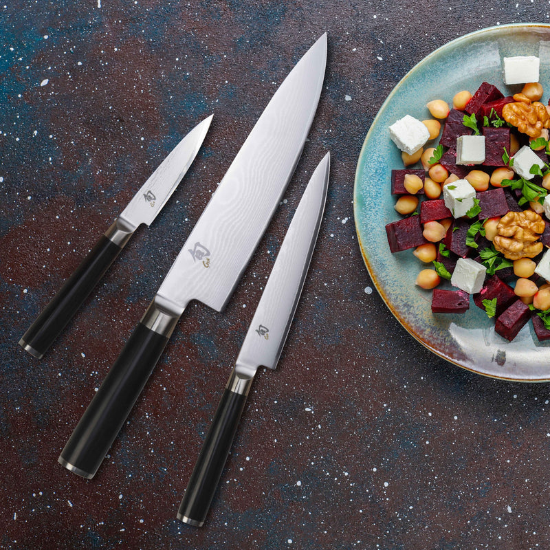 Kai Shun Classic Knife Gift Set (Chef 8", Utility 6", Paring 3.5" Knife)