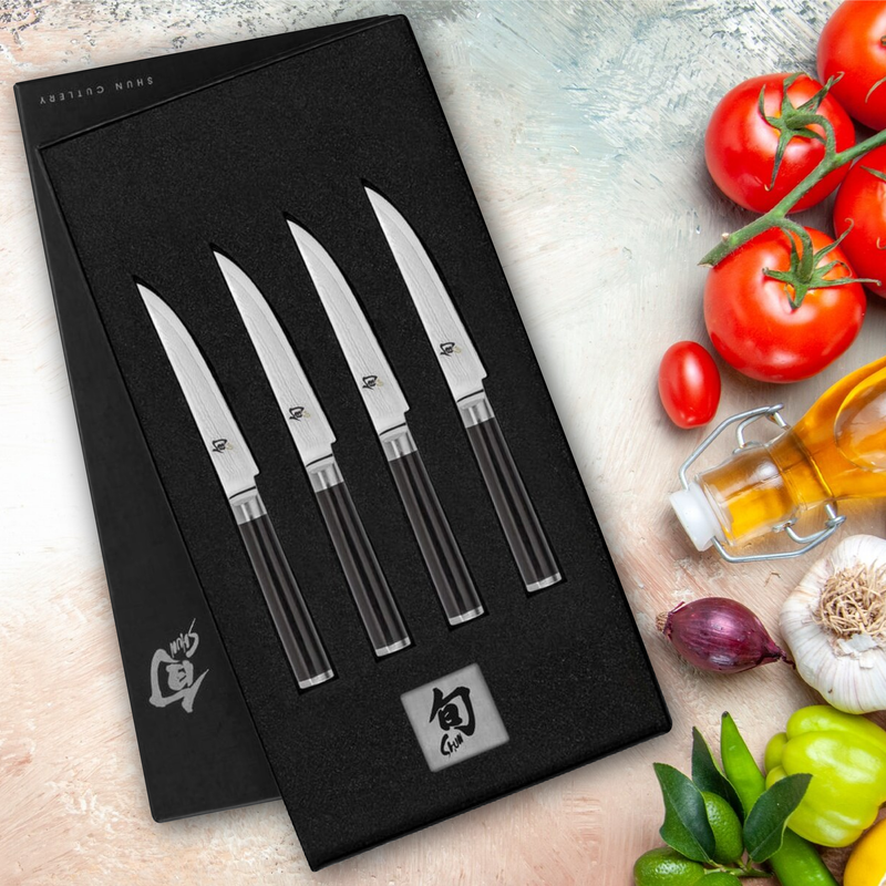 Shun Kai Classic Steak Knife 4 Pc Gift Set, DMS400