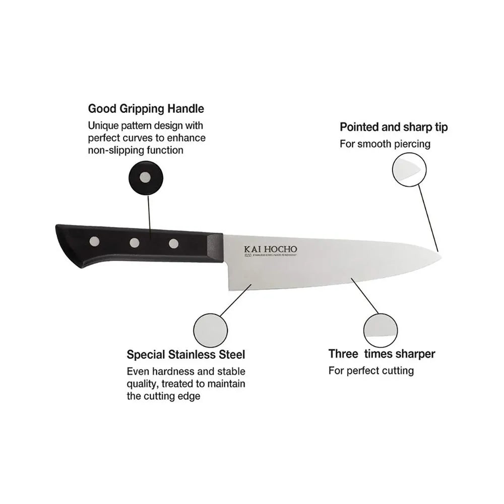 Kai Hocho Premium Carbon Steel Chef Knife (7.36")