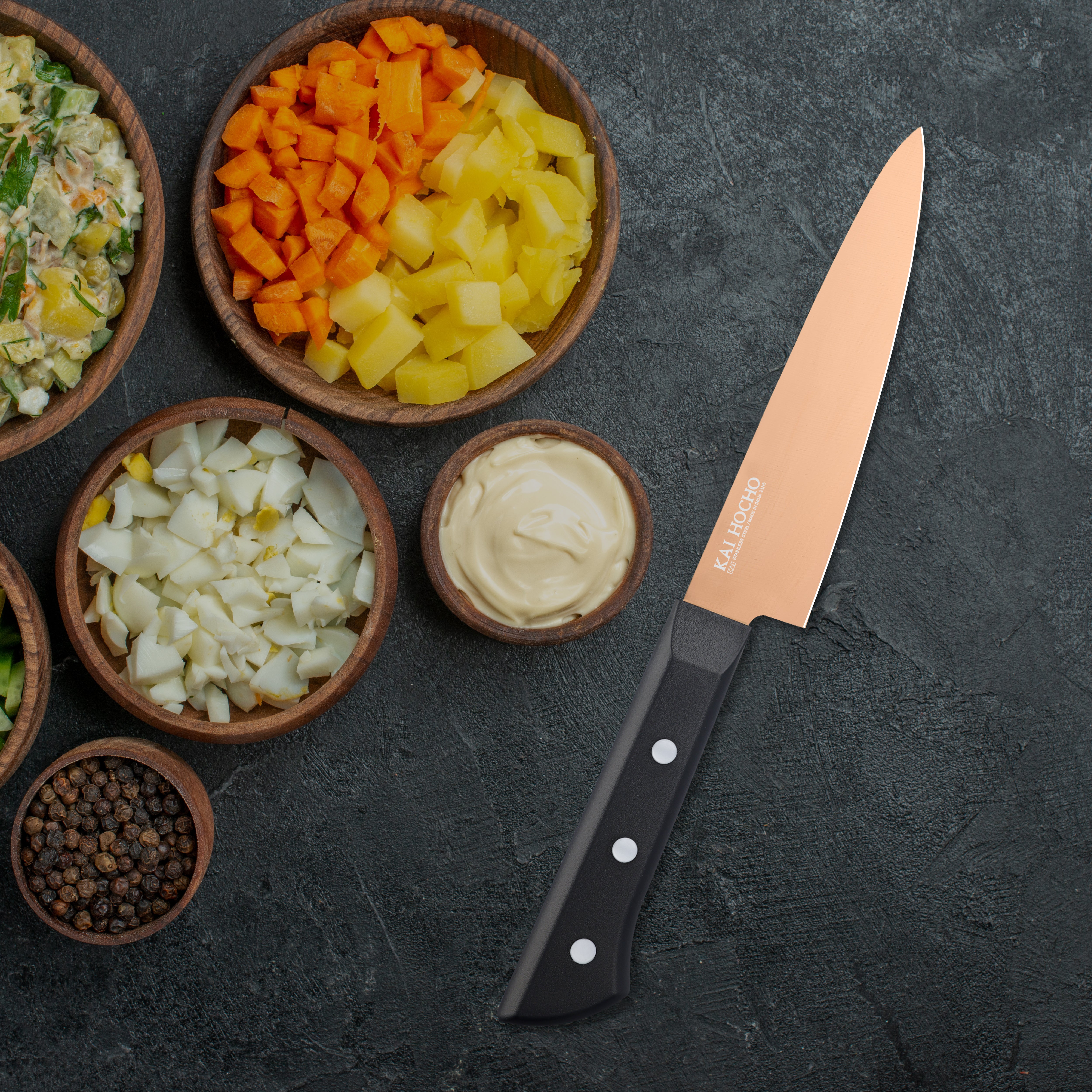 Kai Luxury Series Petty Knife Rose Gold (000IN9019)