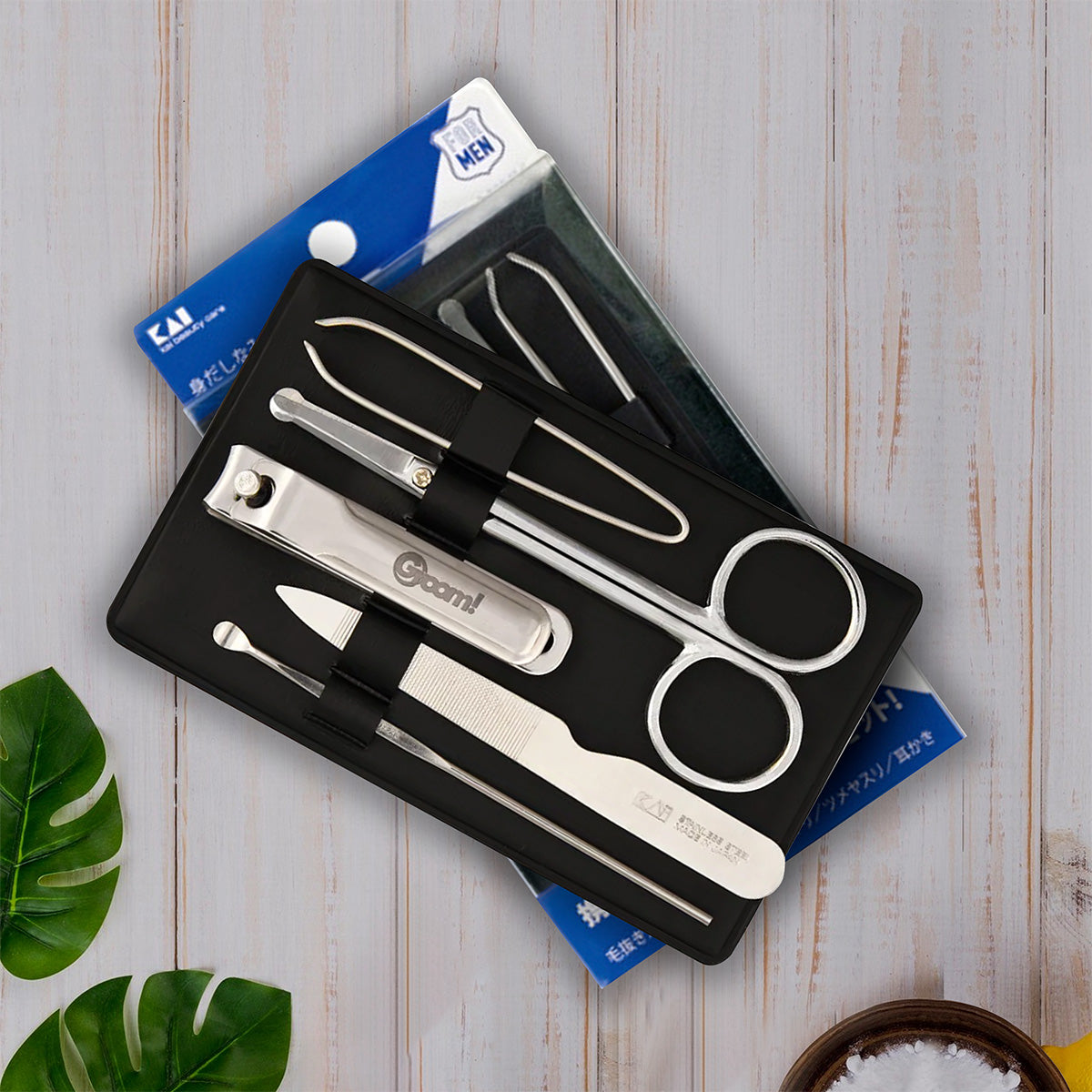 Kai Men Grooming Set - Stainless Steel